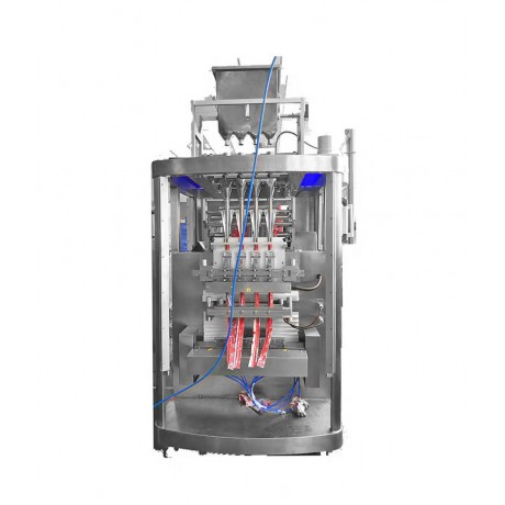 Four-lane stick pack machine